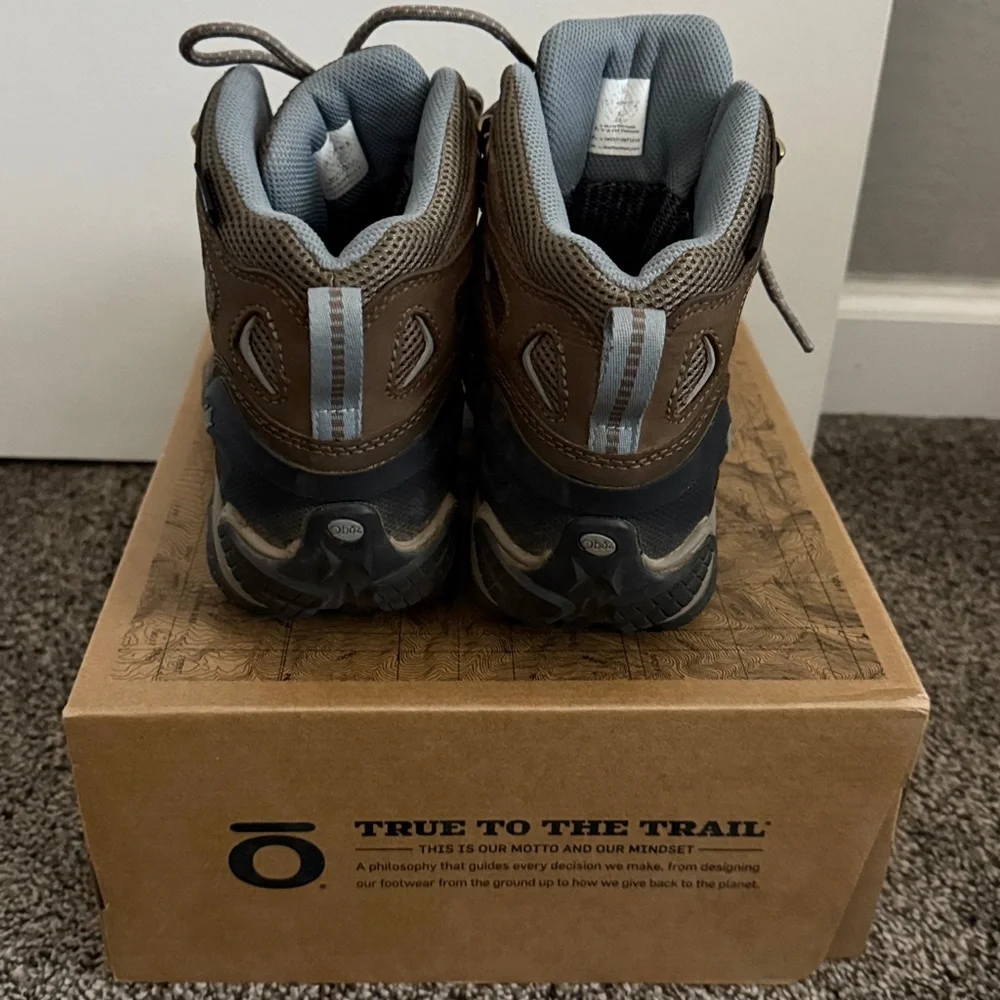 Oboz Sawtooth X Mid Waterproof Women's Hiking Boots Size 7.5 Brown - Picture 3 of 5